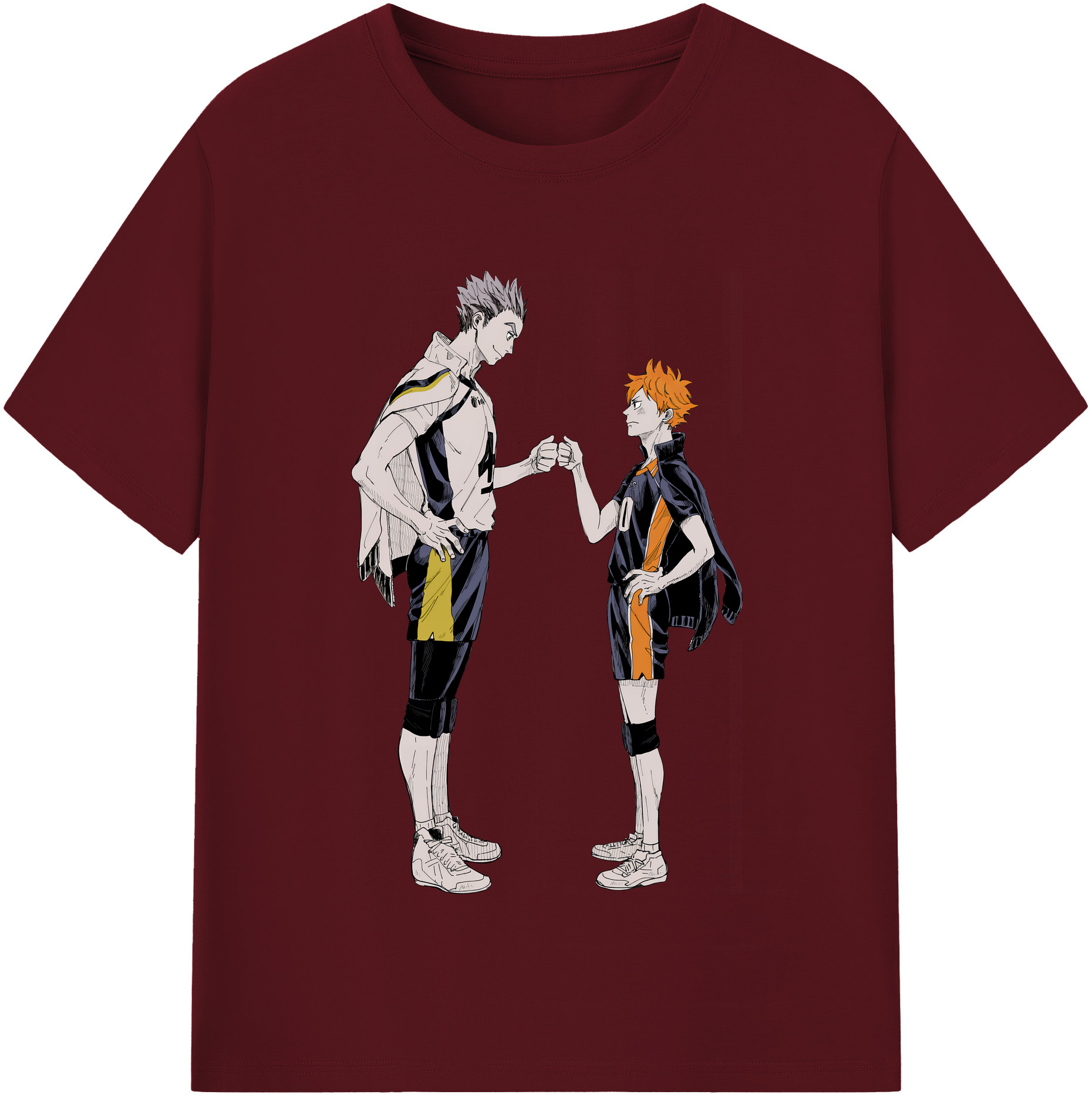 （画像用） ハイキュー!! Haikyu!! 綿100％半袖Tシャツ（フロントプリント）